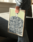 Affiche La Poire - Femme Bleue