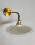 Applique Dentelle Vintage - Luminaire verre opaline