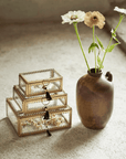 Boîtes à Bijoux Pompon - Verre et Métal