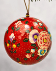 Boule de Noël Indienne Rouge