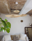 Suspension Ombrelle Trio - Luminaire raphia fait main (Précommande)