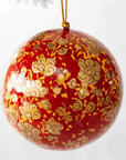 Boule de Noël Trèfle Rouge