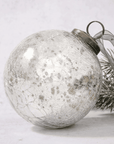 Boule de Noël en Verre Craquelée