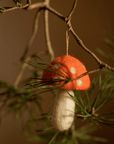 Boule De Noel Champignon Feutrine