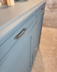Buffet Parisien - Bois peint gris vert