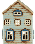 Photophore Maison – Céramique Bleu Gris