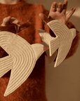 Oiseau Feutre Beige - Décoration Murale