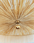 Suspension Parasol - Luminaire raphia et franges fait main