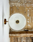 Applique Dentelle Vintage - Luminaire verre opaline