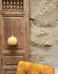 Baladeuse Clichy Dorée - Lampe vintage en verre