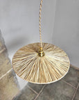 Suspension Ombrelle - Luminaire raphia fait main (Précommande)