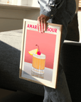 Affiche Cocktail - Amareto Sour - Elin PK