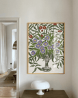 Affiche La Poire - Fleurs Violettes