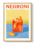 Affiche - Cocktail Negroni - Elin PK