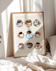 Affiche - Tasses de Café