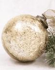 Boule de Noël en Verre Craquelée