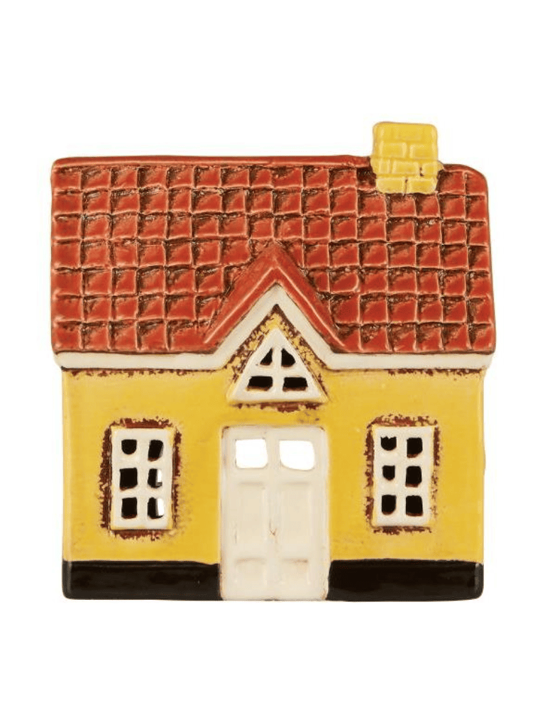 Photophore Maison - Céramique Jaune