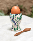 Coquetier Taches Bleues - Céramique Artisanale