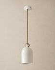 Suspension Cloche - Luminaire en Céramique Blanche